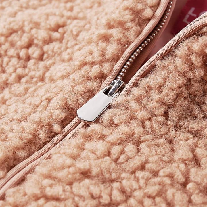 Immagine prodotto VidaXL Giacca con cappuccio per bambini Teddy in pelliccia sintetica cognac chiaro (104)