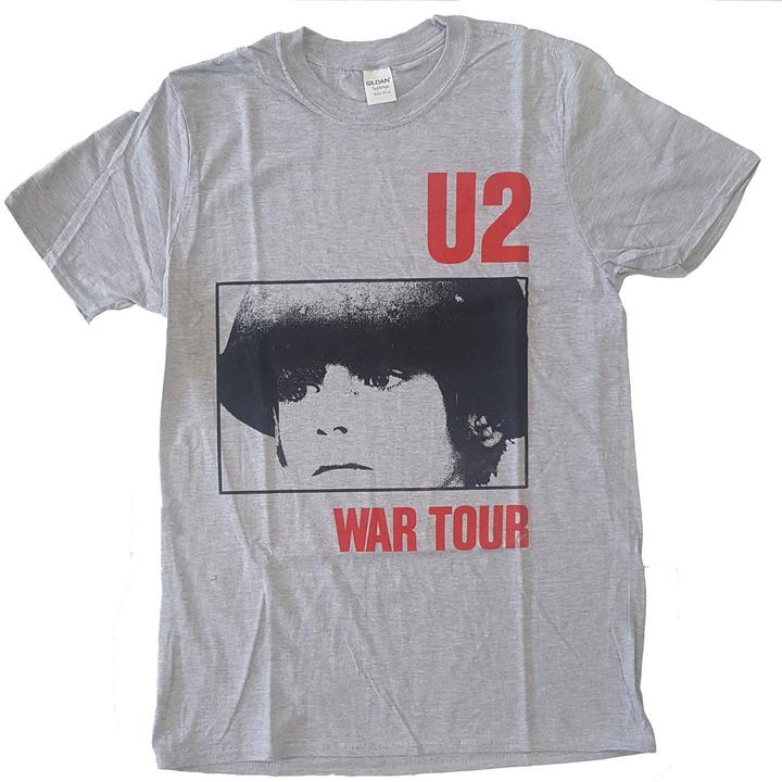 Actual product image U2 Unisex Adult War Tour Cotton T-Shirt (S)