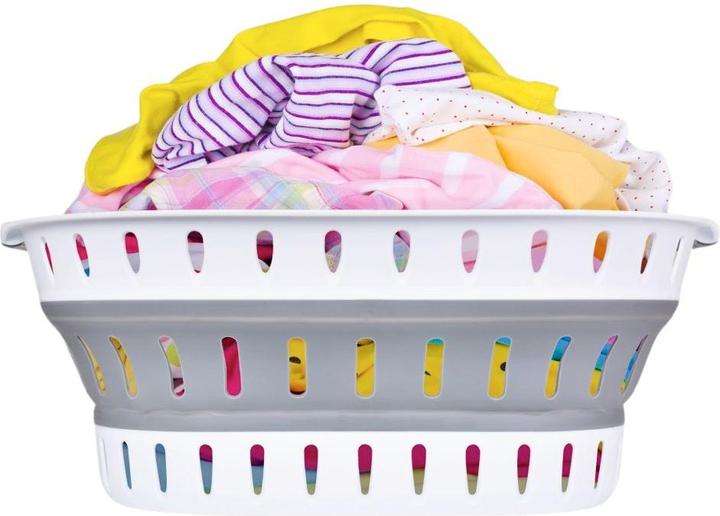 Produktbild König Design Wäschekorb Faltbar Wäschesammler Wäschebox Wäschetonne Aufbewahrungskorb 36 L (36 l)