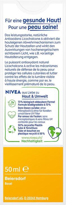 Produktbild NIVEA Sun UV Face Shine Control (Sonnencreme Gesicht, SPF 30, 50 ml, 66.90 g)