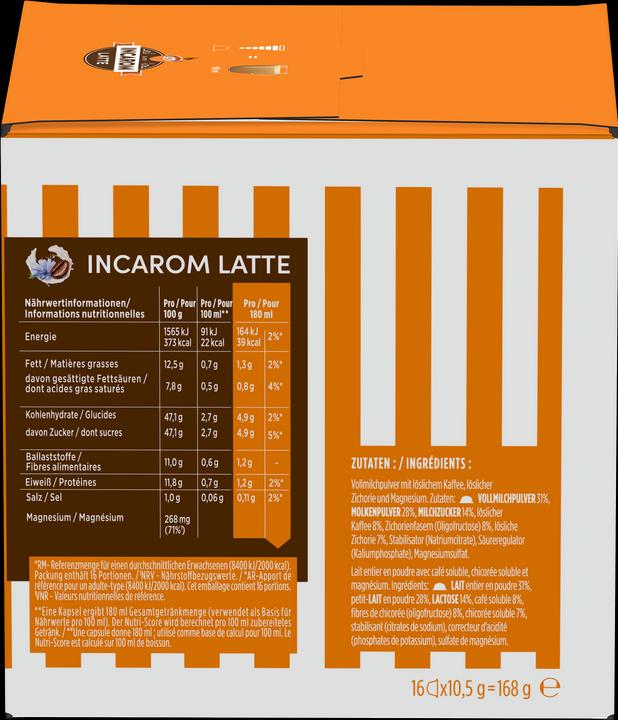 Actual product image Nescafé Dolce Gusto Incarom Latte (16 x Port.)