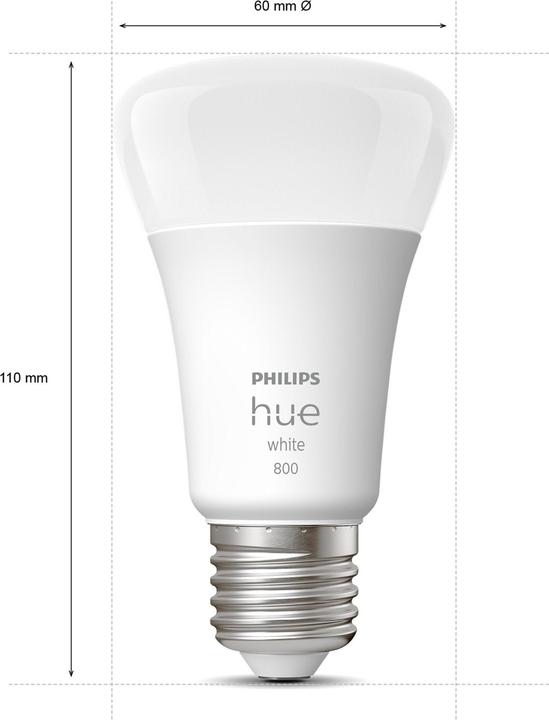 White BT (E27, 9.50 W, 806 lm, 2 x, F)