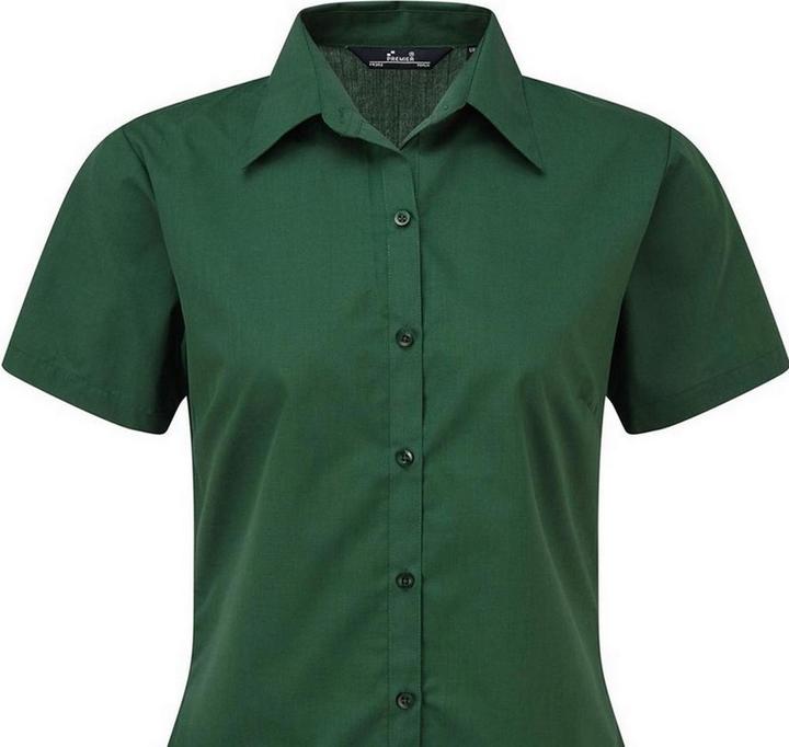 Actual product image Premier Short sleeve poplin blouse work shirt (32)