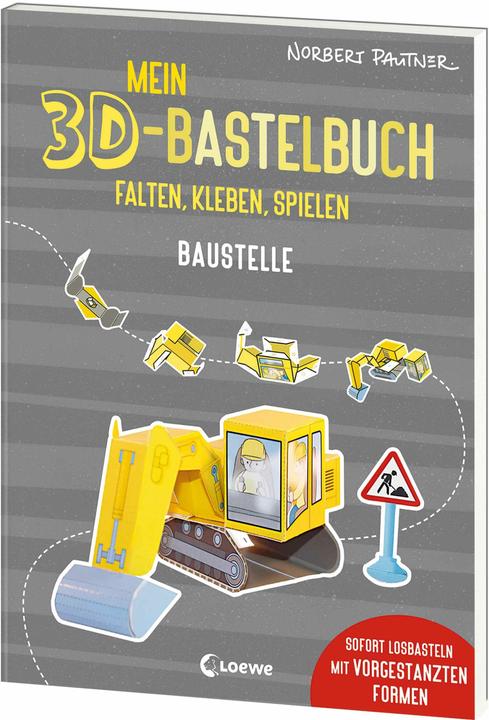 Immagine prodotto Loewe Mein 3D-Bastelbuch - Falten, kleben, spielen - Baustelle (Tedesco, Norbert Pautner, 2024)