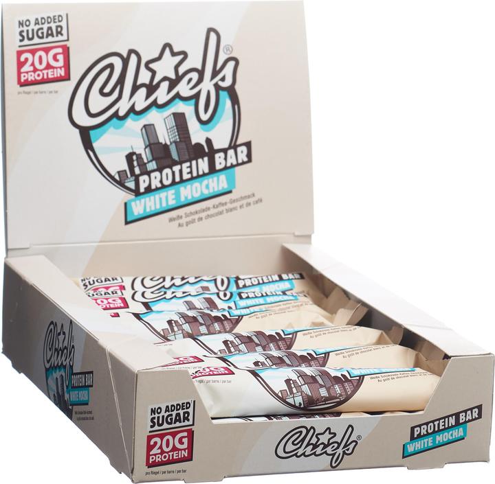 Produktbild Chiefs Protein Bar (Weisse Schokolade, 12 Stk., 660 g)