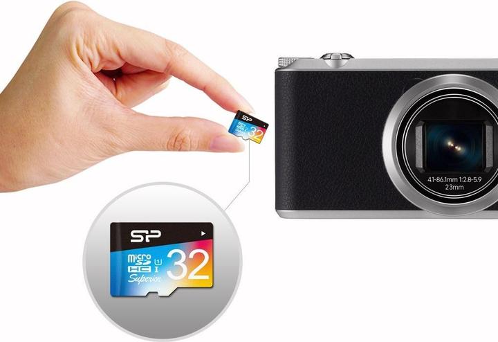 Actual product image Silicon Power Superior - Flash memory card (SD adapter included) (32 GB, microSDHC, U1, UHS-I)