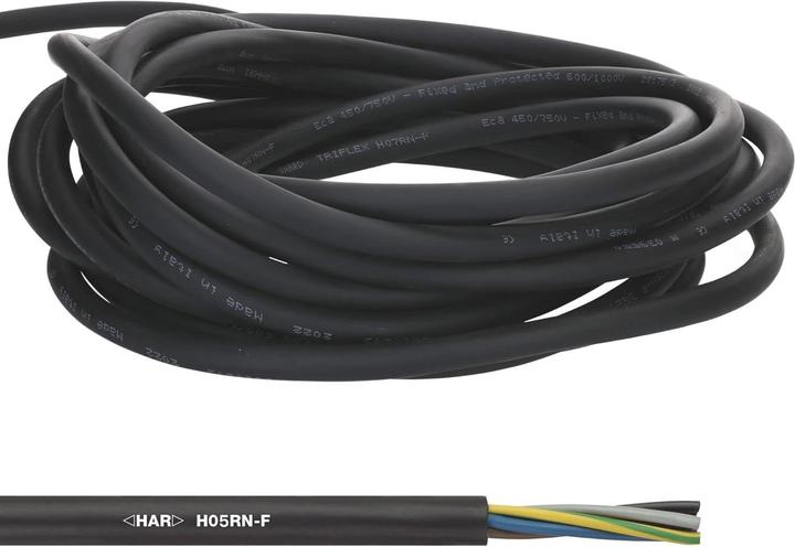 Lapp 10 Meter 1600252 H05RN-F 3x0,75 mm² Gummileitung flexibel I UV-resistent I robust I dünnes Gumm (10 m)