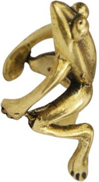 Actual product image Star Piercing Ear Cuff vergoldet Frosch (Brass)