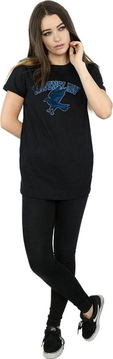 Actual product image Womens/Ladies Ravenclaw Emblem Cotton Boyfriend T-Shirt (XXL)