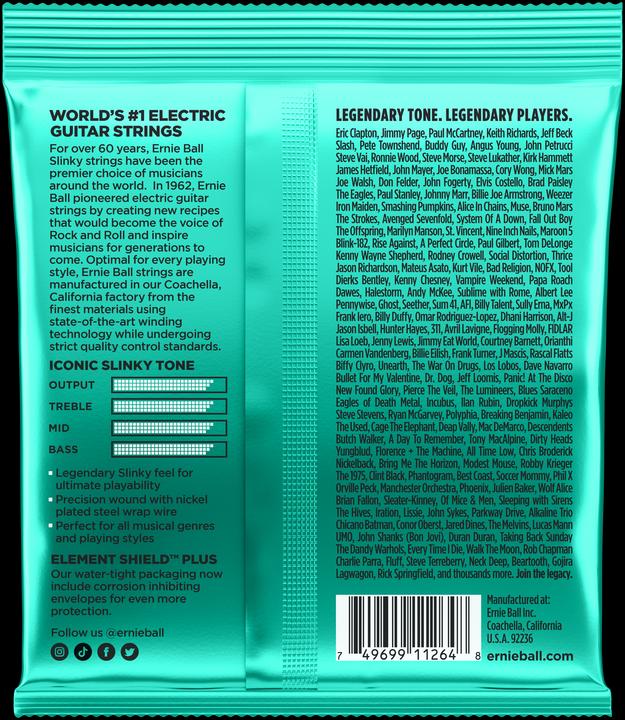 Produktbild Ernie Ball Saitensatz, Slinky Nickel, Not Even 12-56, 3er-Pack (6 x, E-Gitarre, 0.06")