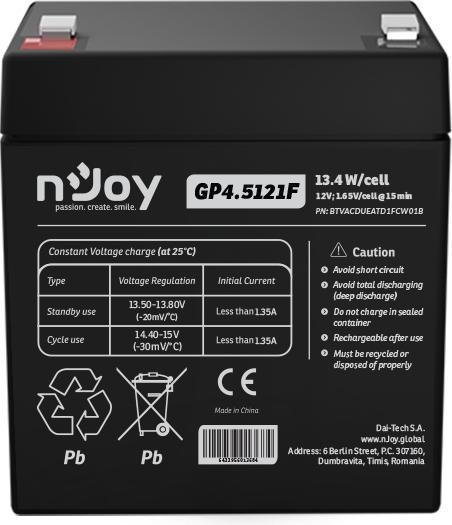 Actual product image Njoy GP4.5121F