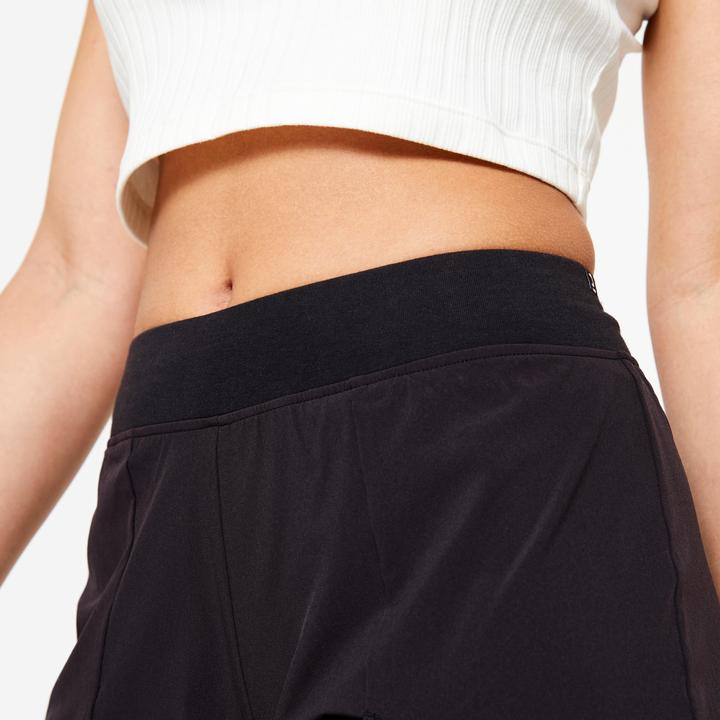 Image du produit Domyos Short avec sous-vêtement 2-en-1 femme - 500 noir (S)