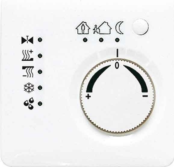Produktbild JUNG Raumtemperaturregler UP CD KNX ws glz 2178
