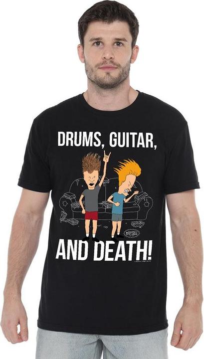Immagine prodotto Universal Textiles Drums Guitar & Death Maglietta Uomo (M)