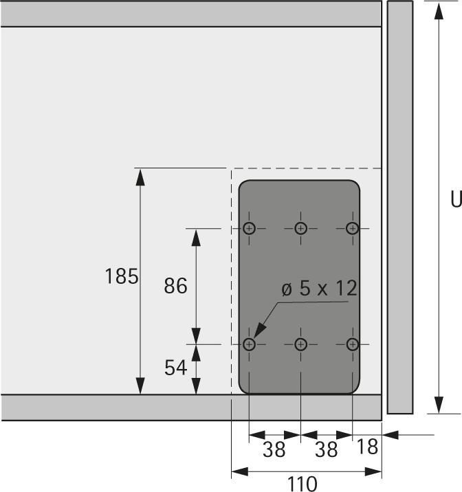 Produktbild Hettich Klappenhalter LiftMini mit Seilzug Typ E, 160 N
