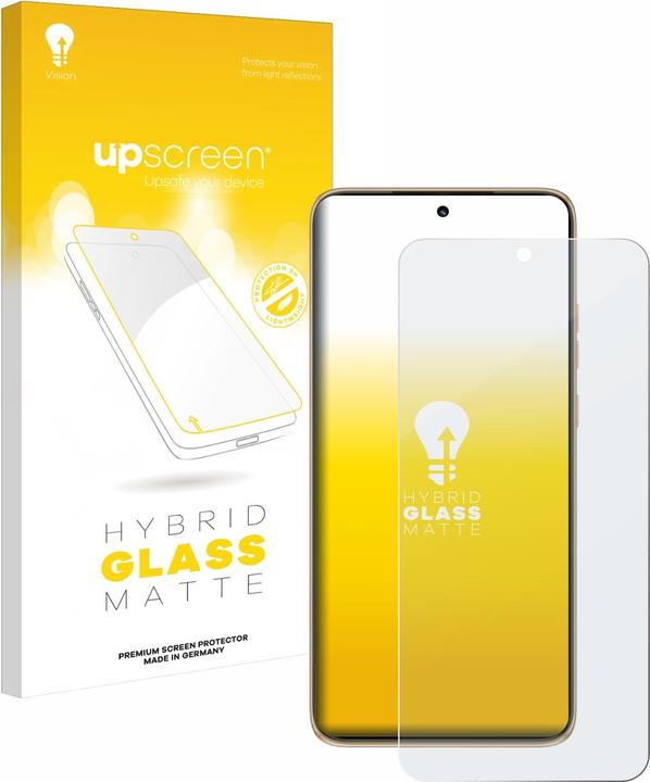 Actual product image upscreen Protective glass screen protector Display protection Glass armour foil matt (1 Piece, Motorola Edge 50 Neo)