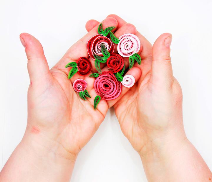 Produktbild Papier+ideen Quilling-Set "Rosen"