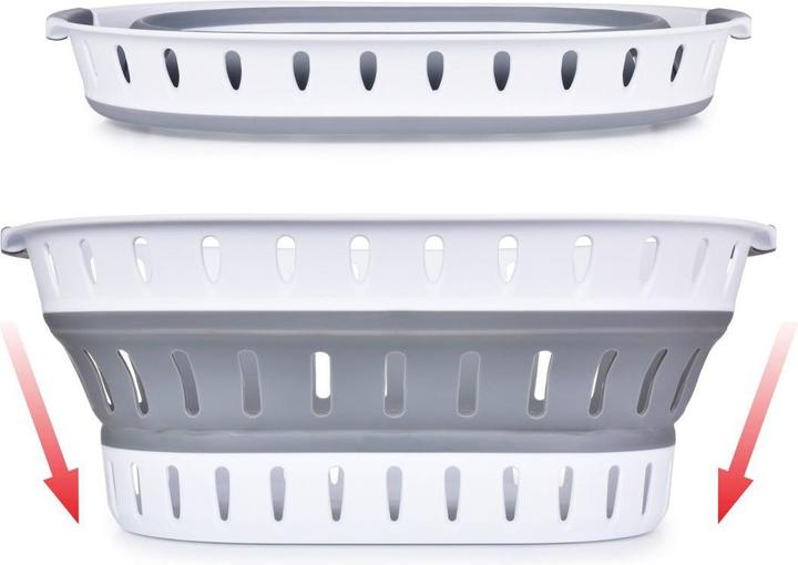 Produktbild König Design Wäschekorb Faltbar Wäschesammler Wäschebox Wäschetonne Aufbewahrungskorb 36 L (36 l)