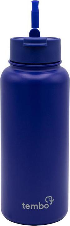 Actual product image Tembo Tembottle Trisolation Dreifach Isolierte Edelstahlflasche in Dunkelblau 1000ml (1 l)