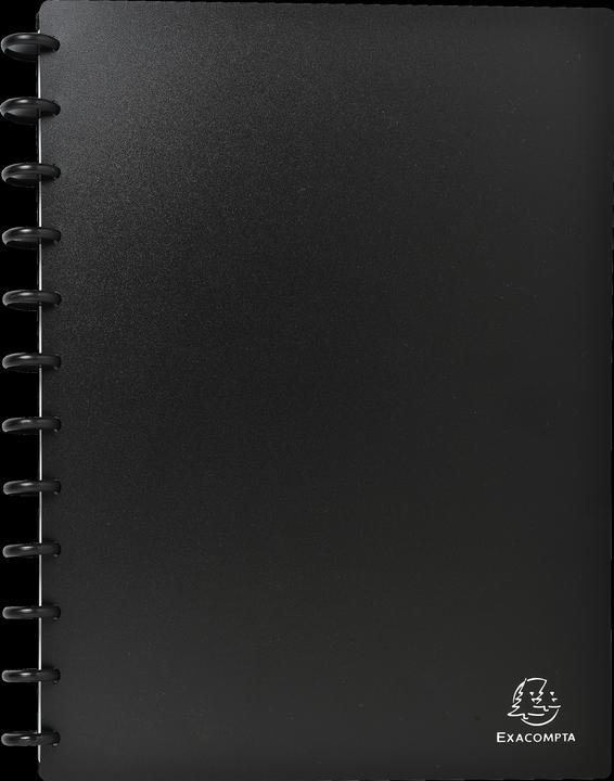 Produktbild Exacompta Visitenkartenbuch A4 für 192 Visitenkarten, Schwarz (24.5 x 31 cm)
