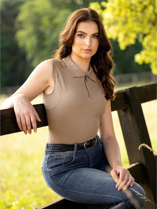 Produktbild LeMieux reit-poloshirt mit kurzen ärmeln, damen (38)