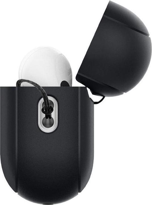 Actual product image Spigen SILICONE FIT STRAP Apple AIRPODS PRO 1 / 2 BLACK/PHANTOM GREEN (Headphone bag)