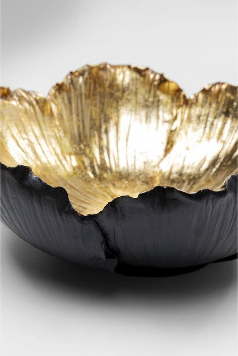 Actual product image Kare Design Deco Bowl Flower Bloom Black Gold Ø25