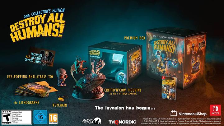 Produktbild THQ Destroy all Humans - DNA Collector's Edition (Switch, Switch Lite, Switch OLED, DE, FR, IT)
