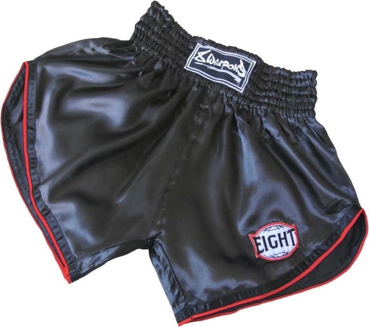 8Weapons 8 WEAPONS Muay Thai Short - Retrofight - Black-Red (XXL)