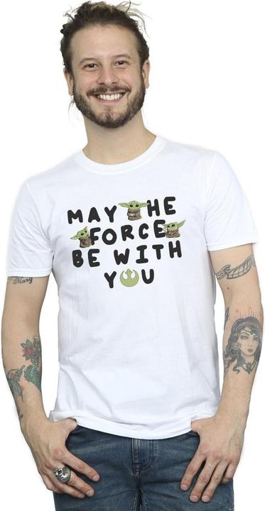 Image du produit Star Wars - T-shirt THE MANDALORIAN GROGU MAY THE FORCE BE WITH YOU - Homme (L)