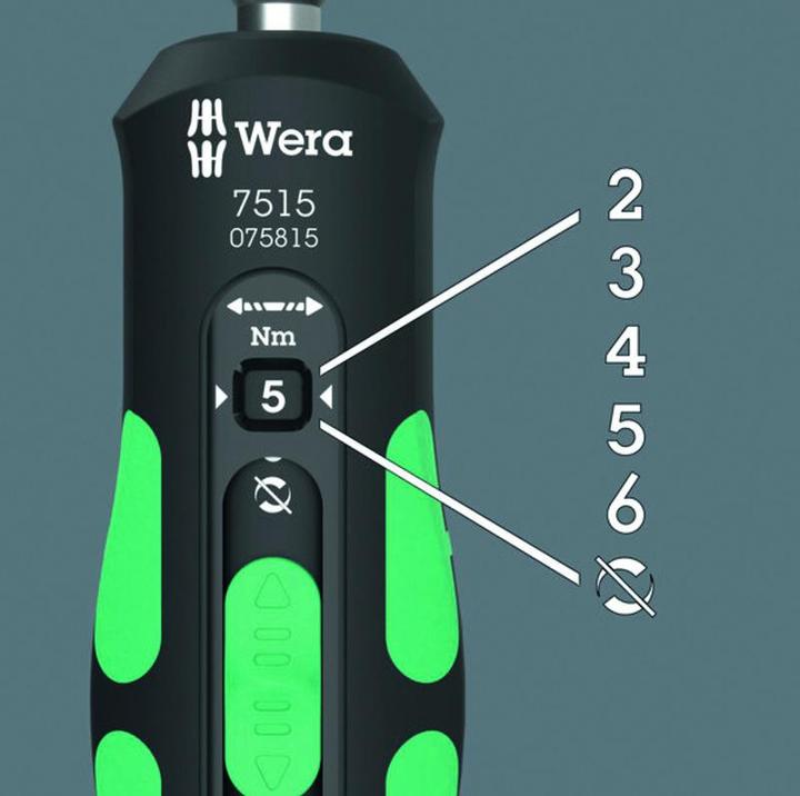 Actual product image Wera 7515/16 Kraftform Safe-Torque Speed Universal 1 (Phillipps cross recess (PH), Torx Plus, Allen screw)