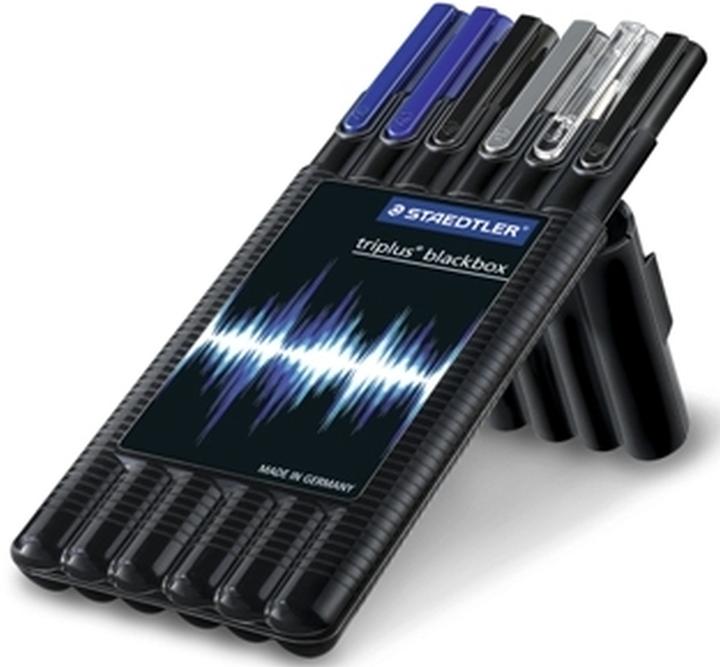 Produktbild Staedtler Schreibset triplus black mobile office Inhalt: 1x Fineliner triplus schwarz & blau (334-3, 334-9) (Bunt, 1 x)