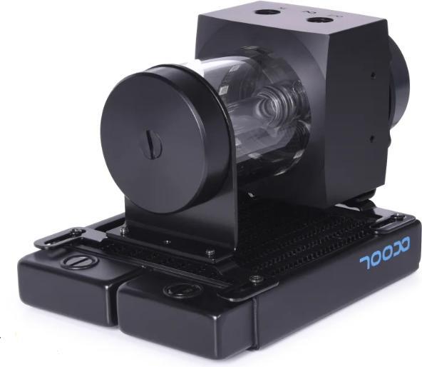 Image du produit Alphacool PUM Core 100 Aurora D5/VPP Réservoir d'équilibrage Acétal/Acrylique avec pompe VPP655 PWM