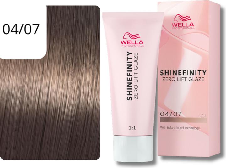 Actual product image Wella Shinefinity (04, 07 - Bitter Chocolate)