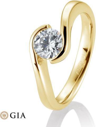 Produktbild Breuning Ring Schwung 0,80-1,50 ct. (57, 585/14 K Gold)