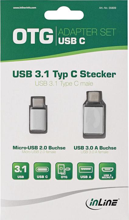 Produktbild InLine USB Adapter-Set (USB 3.0)