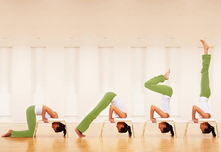 Actual product image Yogistar Feetup headstand stool