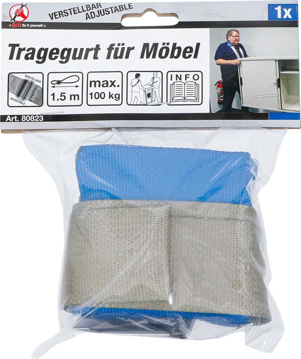 Produktbild BGS Tragegurt für Möbel verstellbar 100 kg