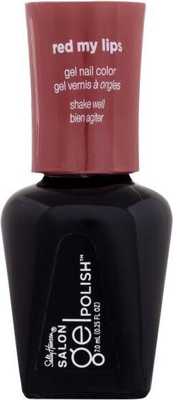 Sally Hansen Salon Pro Gel Red My Lips 0.14 Fluid Ounce (220 Rouge mes lèvres, Vernis à ongles effet gel)