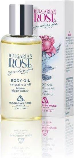 Rose Körperöl mit Rosenöl, Mandelöl und Vitamin E Bulgarian Signature Spa 3.4 oz 100ml (Körperöl, 100 ml)