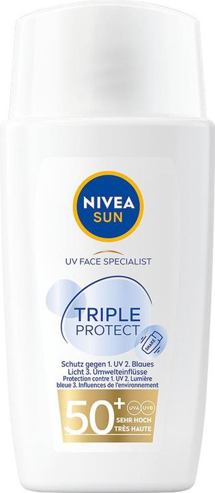 Immagine prodotto NIVEA Sole UV Viso Tripla Protezione FPS50+ (Crema solare viso, SPF 50, 40 ml, 62 g)