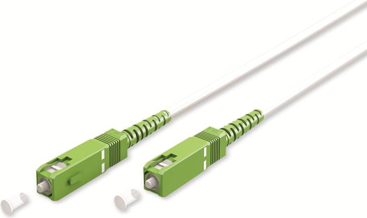 Produktbild Goobay Glasfaserkabel FTTH, Singlemode OS2 White, weiss Simplex, 2 m (S/UTP, CAT6e, 2 m)