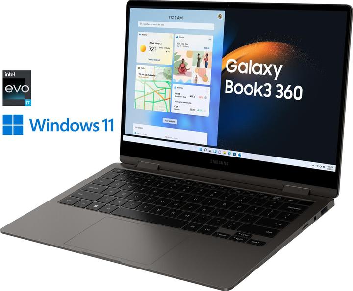 Actual product image Samsung Galaxy Book3 360 (13.30", Intel Core i7-1360P, 16 GB, 1000 GB, DE)