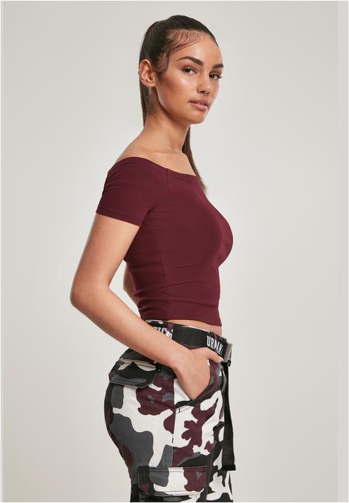 Produktbild Urban Classics Ladies Off Shoulder Rib Tee (S)
