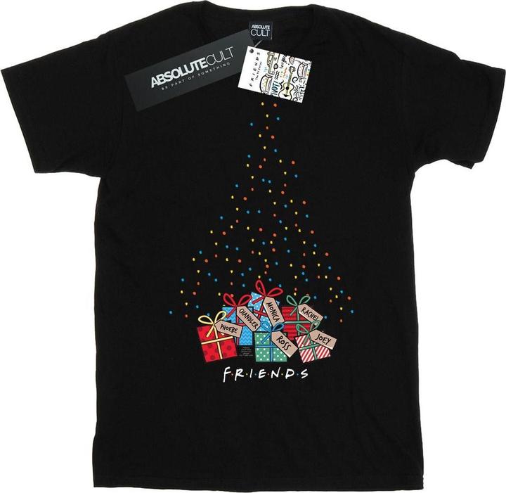 Actual product image Friends Girls Christmas Tree Lights Cotton T-Shirt (116)