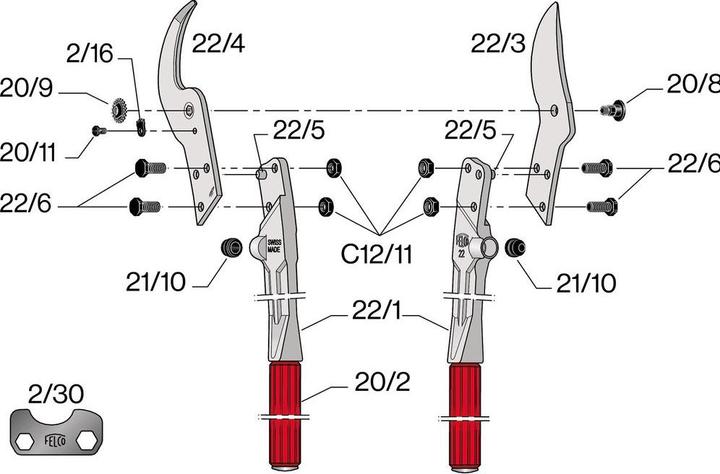 Actual product image Felco Two-hand shears