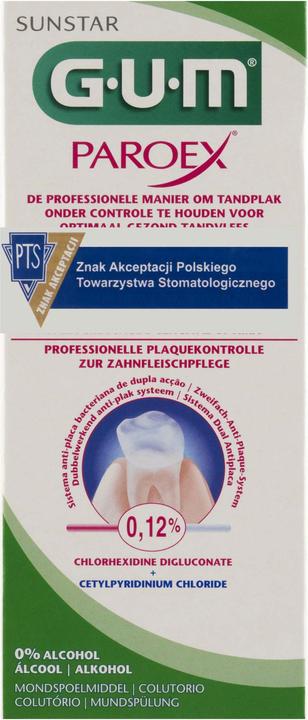Immagine prodotto GUM SUNSTAR PAROEX Mundspülung 0.12 % chlorhexidine (300 ml, Collutorio)