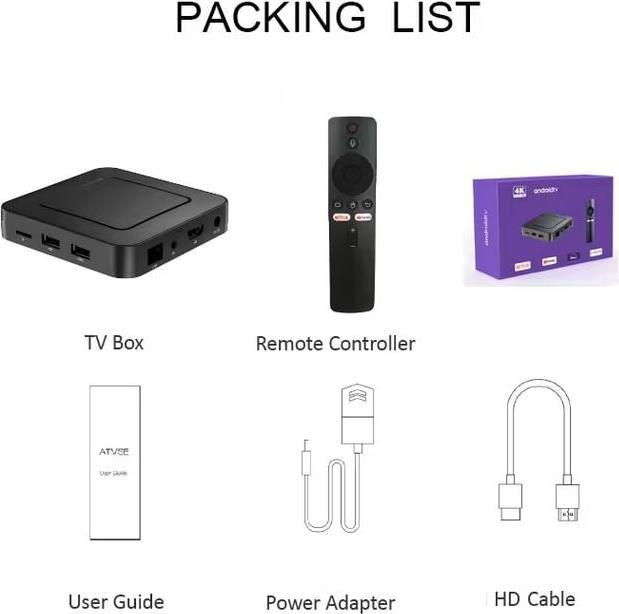 Actual product image PhoneLook Android TV multimédia 4K Ultra HD Streaming Box Z6 HDR 64Bit CPU Google Assistant