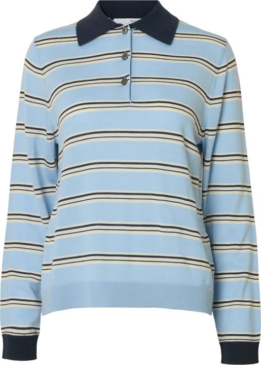 Produktbild Selected Femme 100% Merinowoll Langarm-Poloshirt (L)