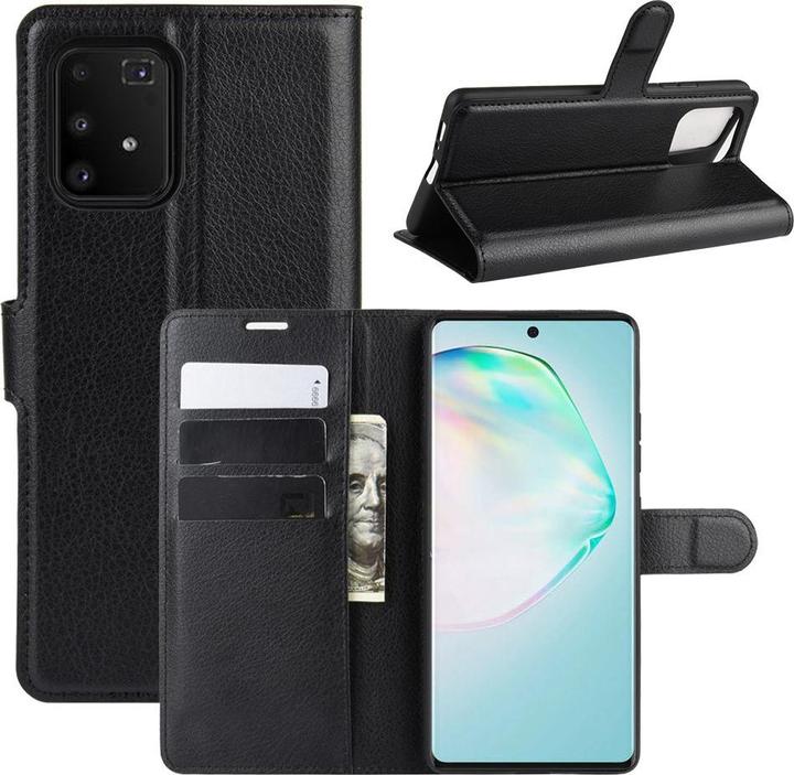 Cover-Discount Galaxy S10 Lite - Custodia in pelle nera (Samsung Galaxy S10 Lite)